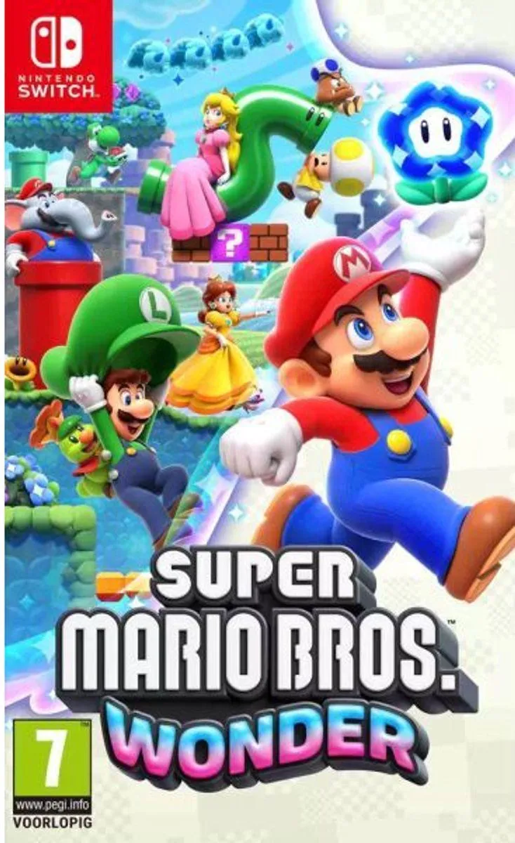 Nintendo Super Mario Bros. Wonder Standaard Duits, Nederlands, Engels, Spaans, Frans, Italiaans, Japans, Koreaans, Portugees, Russisch