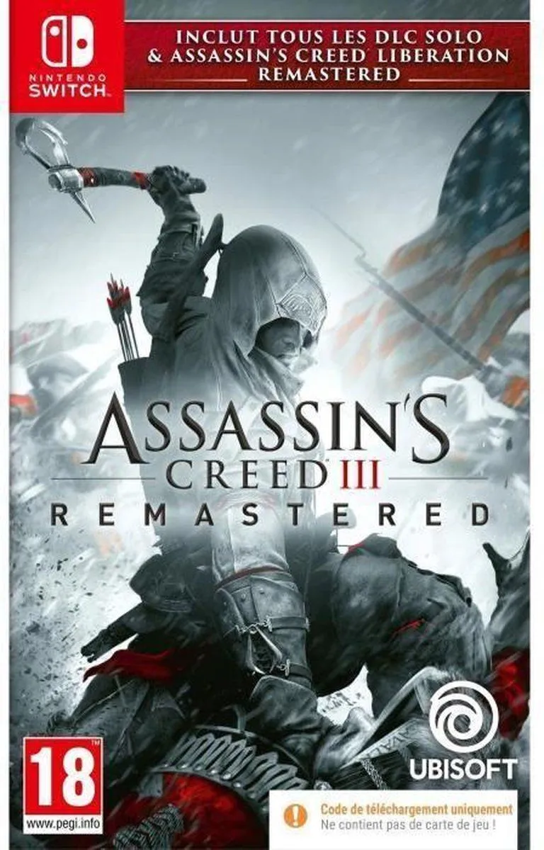 Assasin's Creed 3 Remastered - Ubisoft - - Code in Box