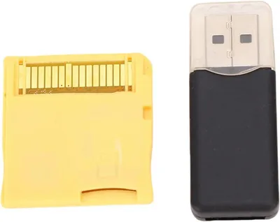 Geheugenkaart voor Video Games met Gebouwde ASIC-chip, Flash-geheugen en Lezer - Compatibel met NDS, NDSL, NDSI XL, 2DS, 3DS, 3DS XL, NIEUW 3DS XL, 2DS XL - Goudkleurig - 2025 R4 - NIEUW 3DS
