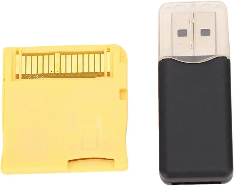 Geheugenkaart voor Video Games met Gebouwde ASIC-chip, Flash-geheugen en Lezer - Compatibel met NDS, NDSL, NDSI XL, 2DS, 3DS, 3DS XL, NIEUW 3DS XL, 2DS XL - Goudkleurig - 2025 R4 - NIEUW 3DS