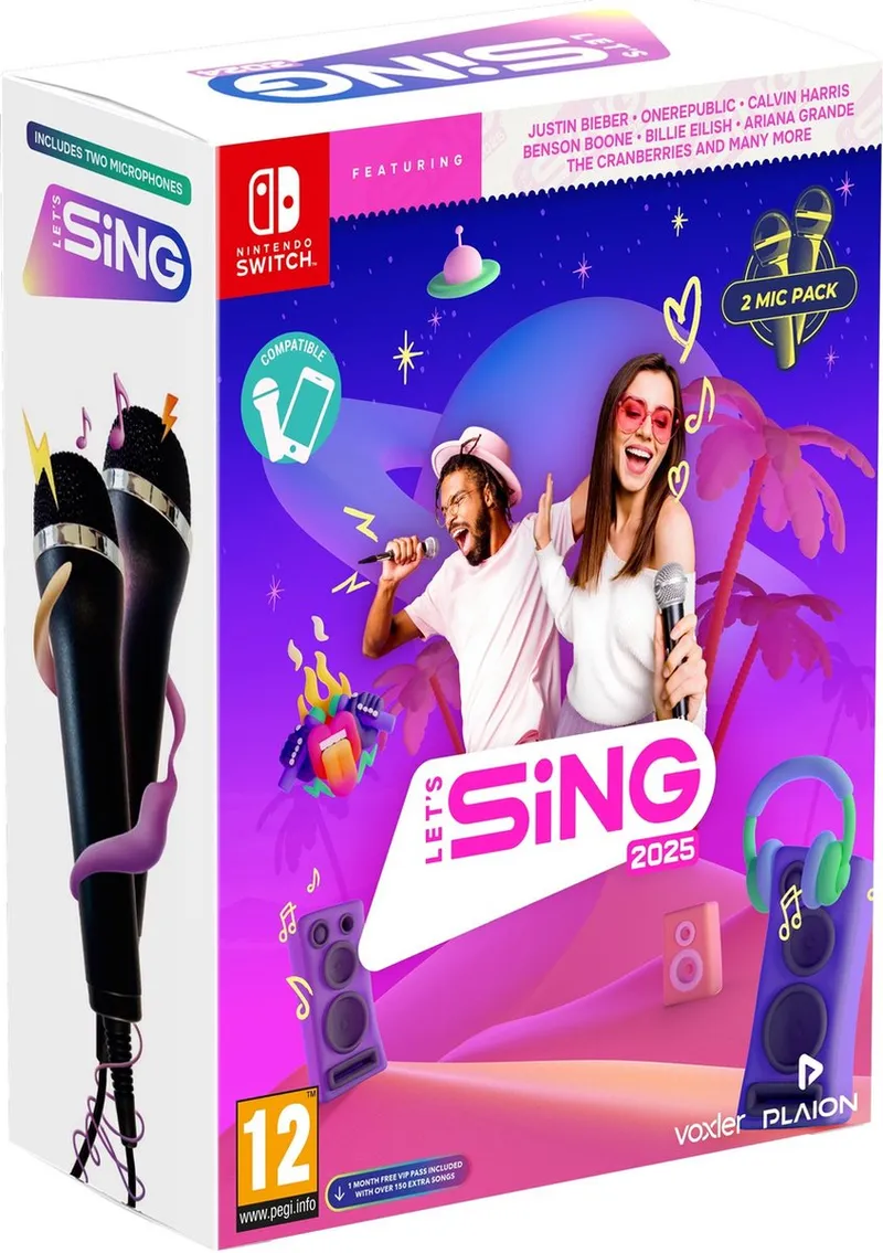 Let's Sing 2025 + 2 Microfoons - International Edition