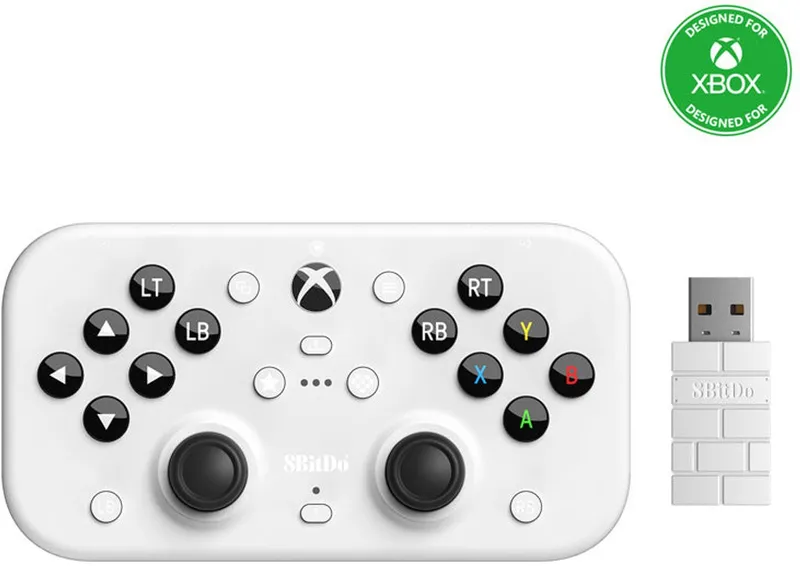 8Bitdo Lite SE Wit RF/USB Gamepad Analoog/digitaal , ,