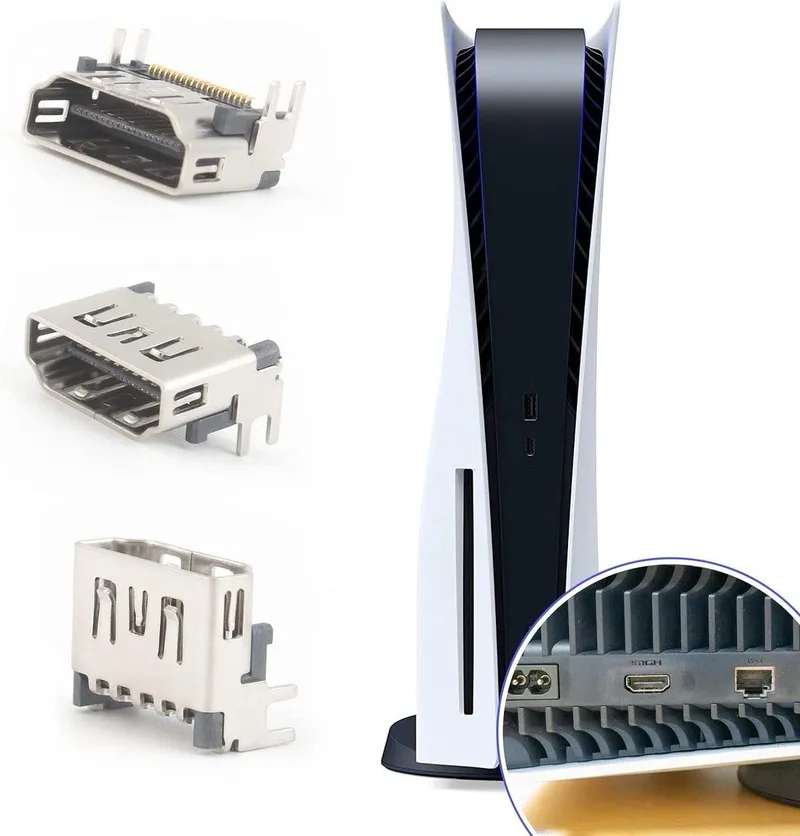 3 Stuks HDMI Poort Voor - Vervangende HDMI Poort Interface Verbinding, Video Interface, Gaming Accessoires