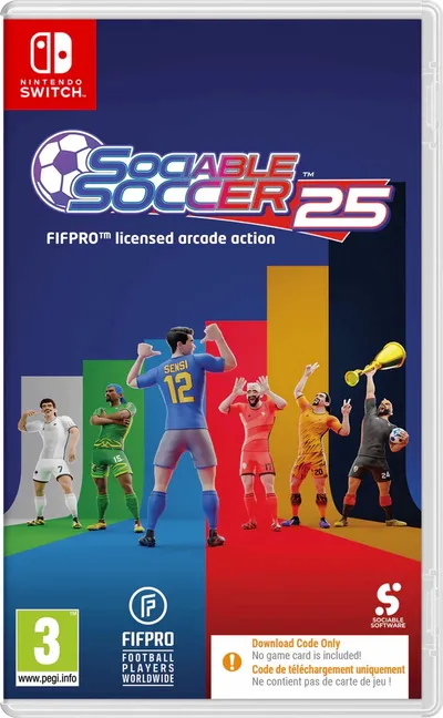 Nintendo Games Sociable Soccer 25 Code In Box Veelkleurig