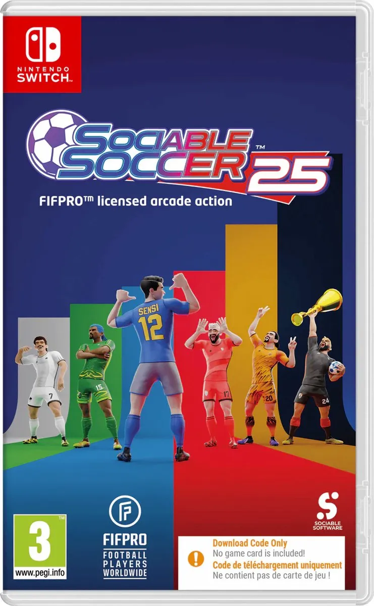 Nintendo Games Sociable Soccer 25 Code In Box Veelkleurig
