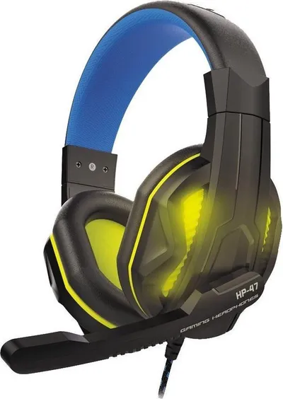 Steelplay HP47 Headset Bedraad Hoofdband Gamen Zwart, Geel