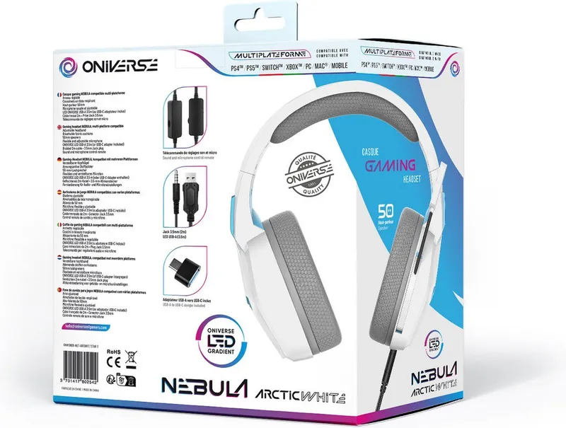 ONIVERSE - Gaming Headset Nebula Arctic White - / / / / / PC